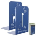 thumbnail image 1 of Miangastore 2Pcs Convenient Book Holders Decorative Book Holders File Book Organizer Iron Book Ends, 1 of 8