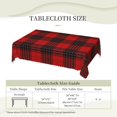 thumbnail image 6 of Rectangle Table Cloth, Wemyss Tartan red Black Plaid Resistant Washable Tablecloth Decorative Table Cover for Dining, Indoor and Outdoor, 6 of 6
