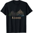 thumbnail image 1 of Rome Colosseum Italy Italia Roman Amphitheatre Ancient Rome T-Shirt - Black - 2XL, 1 of 4