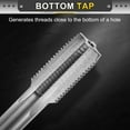 thumbnail image 3 of Uxcell Hand Plug Tap 1/2-20 UNF 2B Thread Plug Style Taps Straight Flute Screw Tapping Threading Tool, 3 of 6