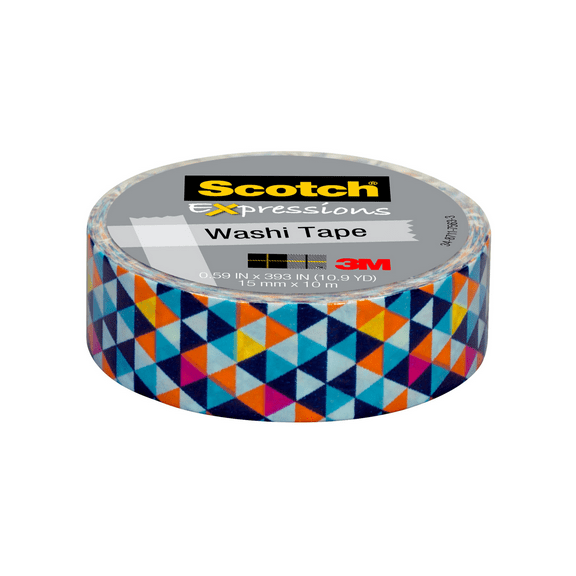 Scotch Expressions Washi Tape: 0.59 in. x 393 in. (Expressive Pattern)