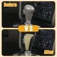 thumbnail image 4 of Unique Bargains 1 Pc Car Shift Knob Cover -  Automatic Car Knob Gear Sticky Protector Decorative - Faux Leather Beige, 4 of 7
