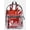 Red, variant on Pokemon 17" Unisex Clear Backpack with Printed Laptop Sleeve, Blue