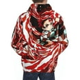thumbnail image 6 of Demon Slayer Mens Active Sweatshirts Cozy Hoodie 3d Graphic Sweater Casual Winter Clothes Tops Coat 3x-Large, 6 of 7