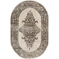 thumbnail image 2 of Rugs.com Hermitage Collection Rug – 2' x 3' Oval Chocolate Brown Medium Rug Perfect For Living Rooms, Large Dining Rooms, Open Floorplans, 2 of 9