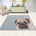 thumbnail image 3 of GZHJMY Cute Pug Puppy Dog Area Rug Living Room Rugs - 5'3" x4 Abstract Large Soft Indoor Washable Rug Low Pile Carpet for Bedroom Dining Room Office Carpet Runner, 3 of 6