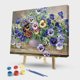 thumbnail image 1 of Kit de pintura por números, flores de bricolaje, lienzo pintado a mano, cuadro de arte de pared al óleo Likrtyny decoración de arte, 1 of 9