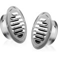 thumbnail image 1 of 2 Pieces Round Exterior Ventilation Grille Stainless Steel Grille 100 mm Protection Grille with Anti-Insect Net, 1 of 5