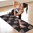thumbnail image 6 of Pioneer Flower Floral Print Pattern Hot Yoga Mat Towel Non Slip for Hot Yoga - Quick-Drying Yoga Mat Cover with 4 Corner Pockets with Travel Bag - Hot Yoga Towel Non Slip 70"x26", 6 of 6