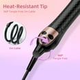 thumbnail image 6 of Berlaney Automatic Rotating Curling Iron, 1.25" Self Hair Curler Wand, Beach Waves Curler, Dual Voltage Fast Heat Ceramic Barrel for All Hair Types, Black, 6 of 9