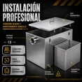 thumbnail image 5 of Trampa Grasa Industrial Restaurantes Acero Inoxidable 45kg, 5 of 5
