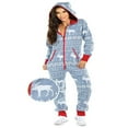 thumbnail image 1 of Combinaison à Capuche pour Femmes, Pantalon Long de Noël, Justaucorps à Manches Longues, Pyjama, Tenue d'Intérieur, 1 of 3