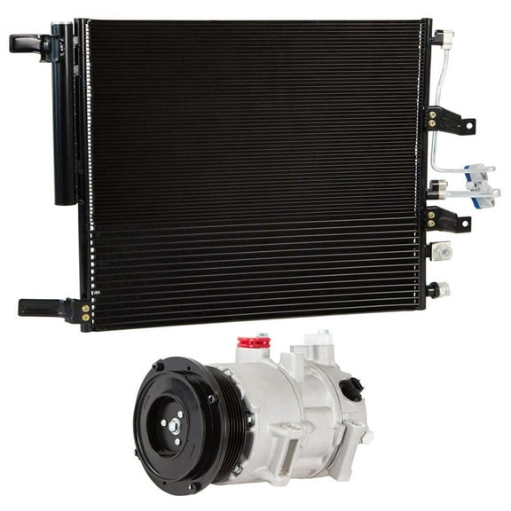 For Ram 1500 2014 2015 2016 2017 2018 AC Compressor w/ A/C Condenser Drier - BuyAutoParts