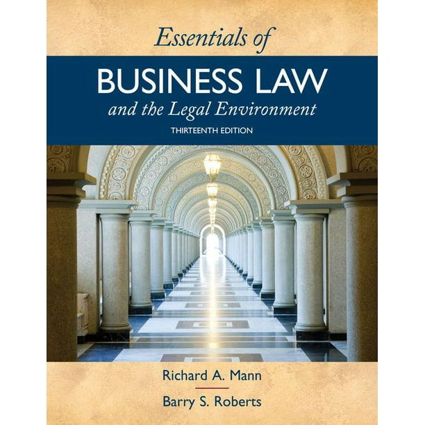Essentials Of Business Law And The Legal Environment Walmart Com