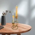 thumbnail image 4 of Candelabro en forma de corazón Macarena decoración Arte Soporte para Velas estilo retro dorado, 4 of 6