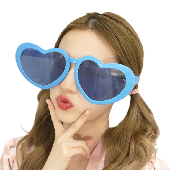 ROZYARD Novelty Sunglasses for Party Props Oversized Heart Eyeglasses Women Street Snap Eyewear Carnivals Humorous Eyewear