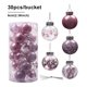 thumbnail image 2 of Bearachild Paquete de 30 bolas de Navidad, colgante decorativo de Navidad reutilizable para fiestas, bodas, cumpleaños, fotografía, patio, decoración del Kits de decoración para fiestas Rosa Rosa Bearachild HA065288-07B, 2 of 6