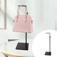 thumbnail image 4 of relayinert Stainless Steel Handbag Display Rack Adjustable Single Black, 4 of 9