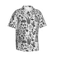 thumbnail image 2 of Daiia Fall Forest Hawaiian Shirt for Men Gentle Cotton Regular Short Sleeve Casual-Medium, 2 of 9