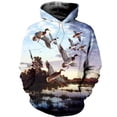 thumbnail image 2 of Sudadera con capucha unisex con estampado 3D de caza de patos, hermosa sudadera para hombre, chándal informal, sudadera, sudaderas y2k, ropa para hombre, 2 of 4