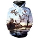thumbnail image 2 of Sudadera con capucha unisex con estampado 3D de caza de patos, hermosa sudadera para hombre, chándal informal, sudadera, sudaderas y2k, ropa para hombre, 2 of 5