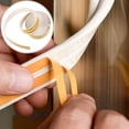 thumbnail image 4 of Raindrops 2Pack Door Gap Sealing Strip White EPDM Energy Saving for Windows, 4 of 7