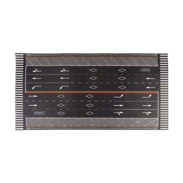 Alfombrilla de juego enrollable para escritorio, antideslizante, para estacionamiento, minigaraje, escala 1/64 A