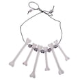 thumbnail image 2 of Moda Mujer Hombre Cráneo Heads Collar Joyería de Halloween Disfraz Disfraz, 2 of 9
