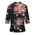 USSUMA Summer Tops for Women Trendy Open Front Cardigan Blouse Tunic