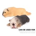 thumbnail image 4 of Figura de bulldog, 2 unidades, cachorro, juego de figuras, juguetes para niños, mascota artificial de plástico, 4 of 6