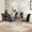 Silver Table+6 Black Chairs, variant on Hi loPres 71" Modern 8-Person Dining Table Set, Oval Tempered Glass Top with Black PU Silver Legs Chairs, Kitchen Furniture for Family Gathering