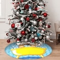thumbnail image 5 of Yiaed Dog Takes a Bath in the Bathtub Print Christmas Tree Skirt , Tree SkirtsTree Mat for Christmas Winter Holiday Indoor Decorations-36", 5 of 7
