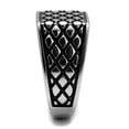 thumbnail image 4 of Luxe Jewelry Designs Stainless Steel Men's Ring with Black Jet Epoxy - Size 12 (Pack of 2), 4 of 4