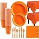 thumbnail image 1 of Vajilla de Fiesta Naranja para Bodas y Celebraciones, 1 of 7