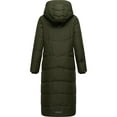 thumbnail image 3 of Marikoo Women's Extra-Long Quilted Winter Jacket - Detachable Hood - Calf-Length - Hingucker XIV, 3 of 6