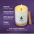 thumbnail image 3 of Stress Relief Candles | Lavender, Basil & Jasmine | Calming Candle | Non Toxic Candle | Highly Scented & Long Lasting | Aromatherapy Candle | Scented Candles | Gifts for Women and Men, 3 of 3