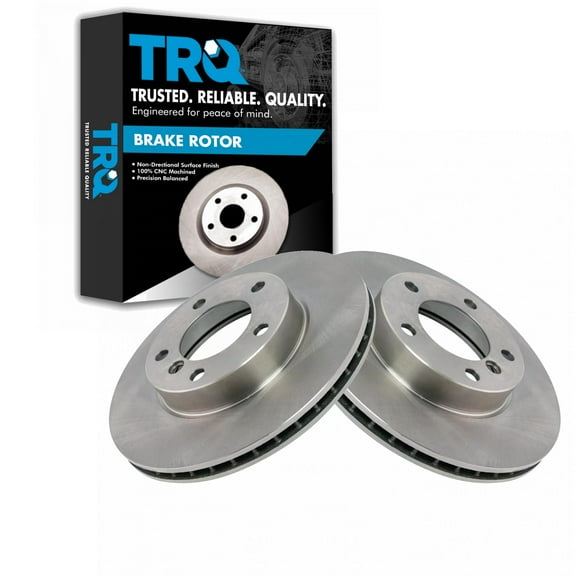 TRQ Front Brake Rotors Set Vented Fits Select 1992-1998 BMW 318i 1993-1997 318is 2000 323Ci 1998-2000 323i 1998-1999 323is 1992-1995 325i 325is 1996-1998 328i 1996-1999 328is 1997-2000 Z3