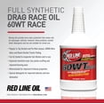 thumbnail image 5 of Redline 10604 60WT (20W60) Synthetic Racing Engine Oil, Quart, 5 of 8