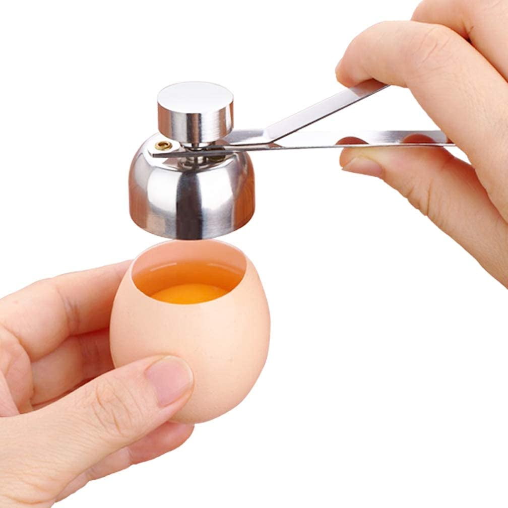 Egg Cracker, 304 Stainless-Steel Raw Egg Opener and Separator