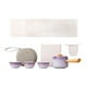 thumbnail image 4 of Juego de té de viaje japonés Juego de té chino con bolsa portátil 1 tetera y 3 Púrpura, 4 of 9