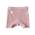 thumbnail image 2 of Antinious Toddler Girls Solid Elastic Waist Ribbed Soft Shorts Leggings, 2 of 5