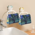 thumbnail image 6 of 6 Pieces of Kitchen Towels Ultra Soft Absorbent Quick Drying Dish Cloths 11×11inch Midnight Rose Citadel, 6 of 9