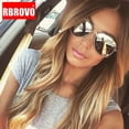thumbnail image 2 of RBROVO 2023 Gafas de sol clásicas de piloto para mujer, gafas de sol vintage de metal, estilo callejero, para ir de compras, con espejo, gafas de sol UV400, 2 of 5