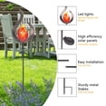 thumbnail image 3 of Joveco Solar Outdoor Garden Lights,Solar Powered Pathway Lights Outdoor Decorative Lights Waterproof Led Landscape Lighting for Pathway,Yard,Lawn, 3 of 8