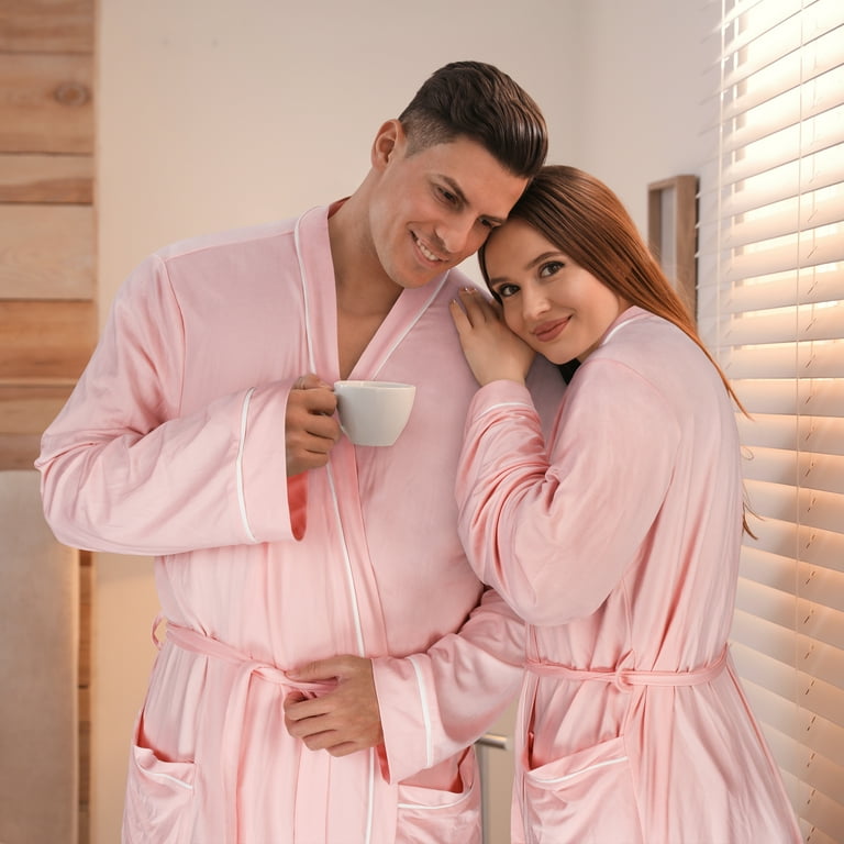 Catalonia Women's Towel Bathrobes, Lightweight Cotton Waffle Full-Length  Cloth Robe,Soft Absorbent Robes Home Hotel Spa Long Sleeves Robe,Pink,XL -  Walmart.com