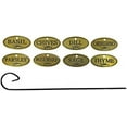 thumbnail image 4 of H300 Plant Markers, Brass Plated Herb s With 10" Stakes, Labels For Herbs In Home, Garden, Greenhouse, Set Of 8, 4 of 7