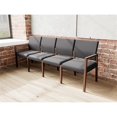thumbnail image 3 of Pemberly Row Waiting Reception 4 Seat Tandem Seating No Center Arms in Black, 3 of 5