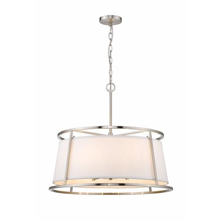 

6 Light Pendant in Urban Style 26 inches Wide By 23.5 inches High-Brushed Nickel Finish Bailey Street Home 372-Bel-4185936