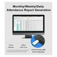 thumbnail image 5 of Time Clock,Employee Time Clock Fingerprint Biometric Face Reader Machine Attendance Time Clock for Employees Attendance, 5 of 5