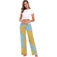 thumbnail image 6 of Women's Ginkgo Pajama Pants, Casual Pajama Bottoms Lounge Pants Wide Leg, 6 of 7